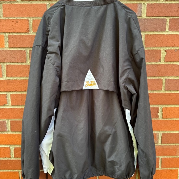 1990s Mathews Solocam Sportco Authentic Spellout Black Yellow Pullover 2XL - Picture 5 of 5